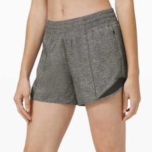 Lululemon Hotty Hot Short High-Rise Long 4" Heather Lux Multi Black Size 4 Run